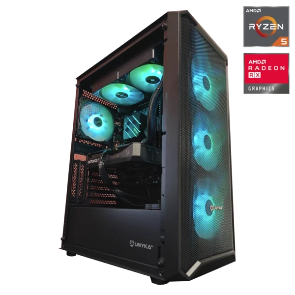 JD GAMING BASIC - PC NEGRO AMD R5 8400F / 32GB DDR5 / 1TB / RX 9060XT 16GB