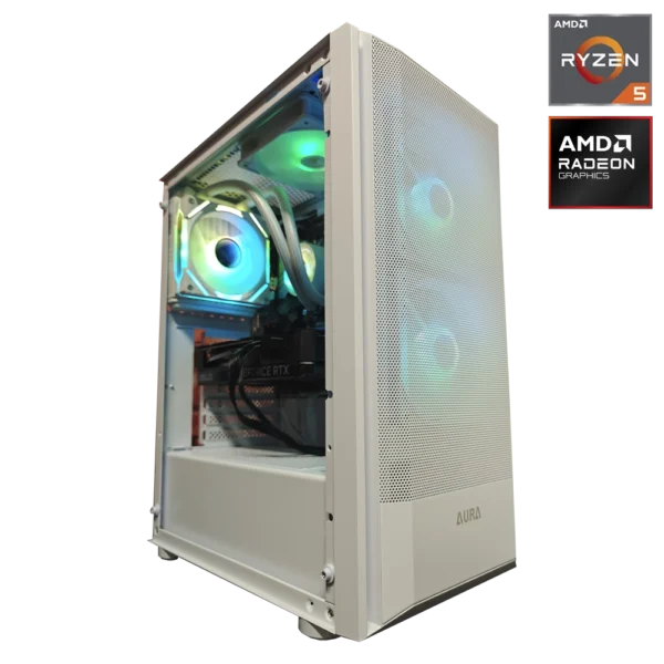 JD GAMING BASIC - PC BLANCO AMD R5 5600 / 32GB / 1TB / RX 7600