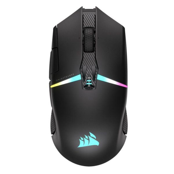 RATON CORSAIR INALAMBRICO GAMING NIGHTSABRE RGB BT OPTICO NEGRO