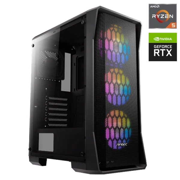 JD GAMING BASIC - PC NEGRO AMD R5 5500 / 16GB / 500GB / RTX 3050
