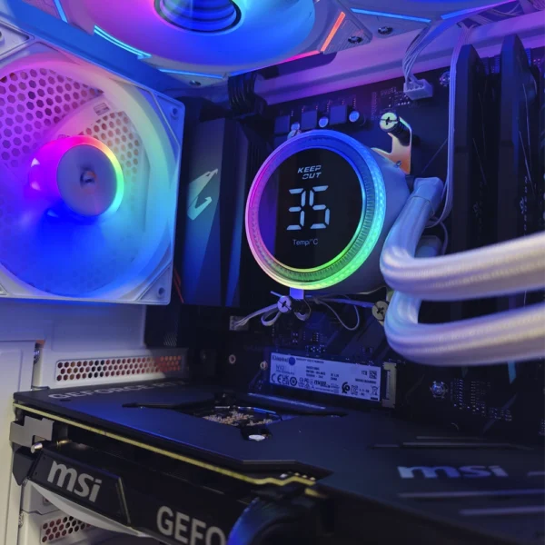 JD GAMING PRO - PC BLANCO RYZEN 7 7800X3D / 32GB DDR5 / 1TB / RTX 5070 - Imagen 3