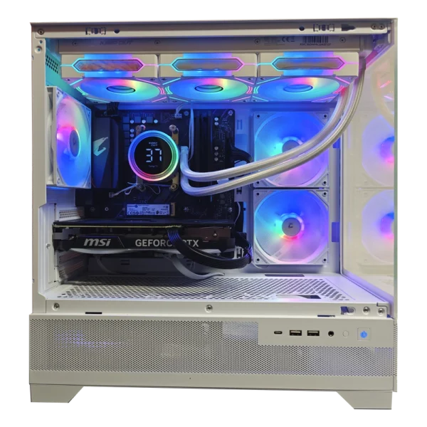 JD GAMING PRO - PC BLANCO RYZEN 7 7800X3D / 32GB DDR5 / 1TB / RTX 5070 - Imagen 2