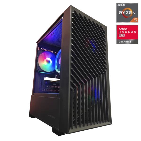 JD GAMING BASIC- PC NEGRO AMD R5 4500 / 16GB / 500GB / RX 6400