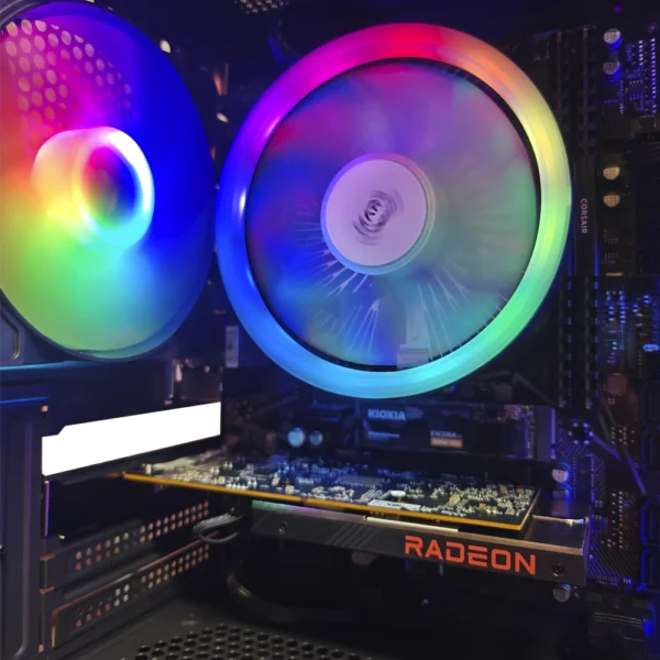 JD GAMING BASIC- PC NEGRO AMD R5 4500 / 16GB / 500GB / RX 6400 - Imagen 3