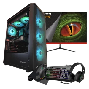 JD GAMING PACK - PC PRO NEGRO INTEL I9-12900HX / 32GB DDR5 / 1TB / RTX 5060TI 16GB + MONITOR, RATON, TECLADO, ALFOMBRILLA y AURICULARES