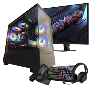 Pack PC gaming completo con Ryzen 7 7800X3D, RTX 5070, monitor y periféricos