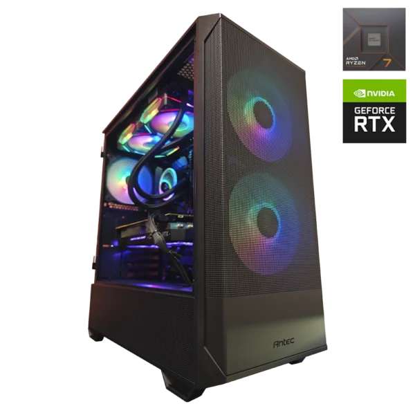 JD GAMING INFINITY - PC NEGRO RYZEN 7 7800X3D / 32GB DDR5 / 1TB / RTX 4070TI SUPER