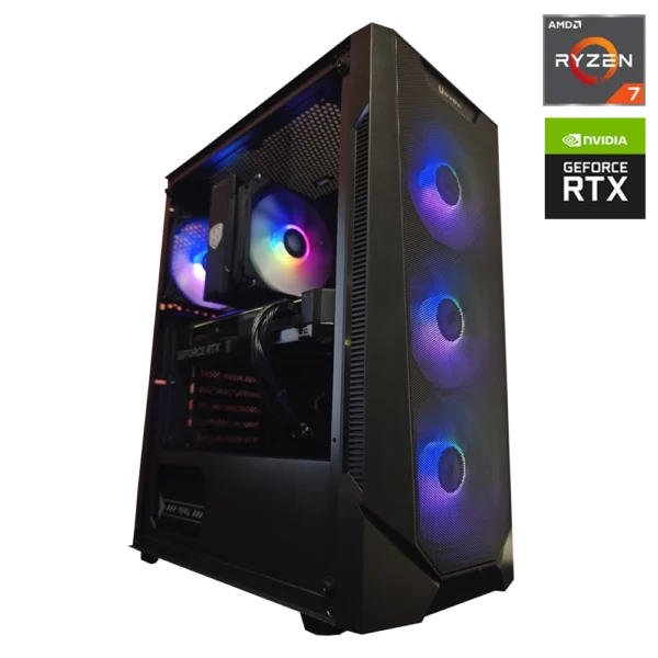 JD GAMING OUTLET - PC NEGRO AMD RYZEN 7 5700X / 32GB / 1TB / RX 9060XT 16GB