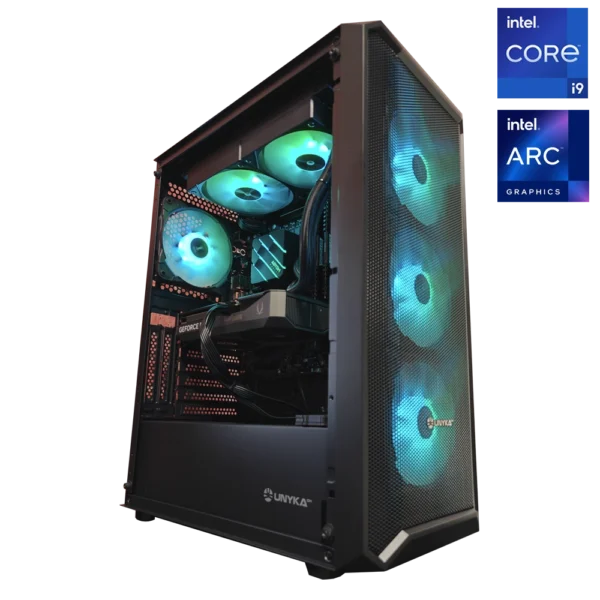 JD GAMING BASIC - PC NEGRO INTEL CORE I9-12900HX / 32GB DDR5 / 1TB / ARC B580 12GB