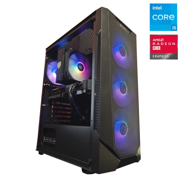 JD GAMING PRO - PC NEGRO INTEL CORE I5-14400F / 32GB DDR5 / 1TB / RX 9070