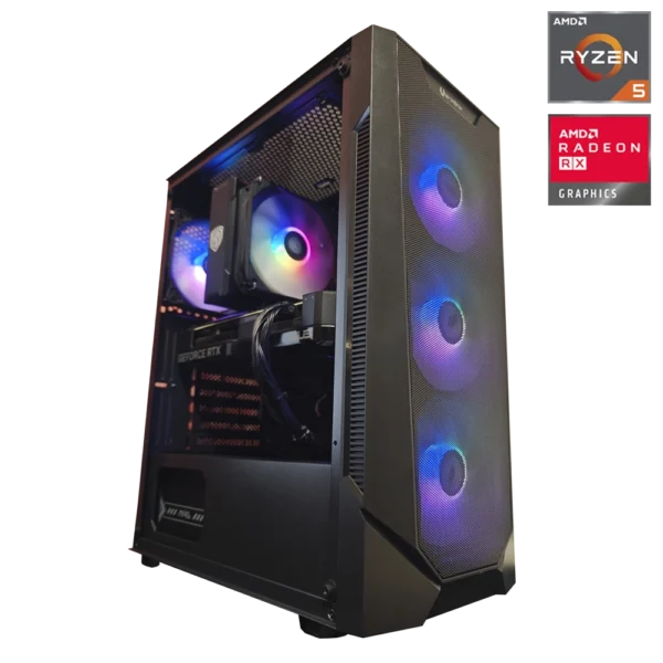 JD GAMING PRO - PC NEGRO RYZEN 5 7600 / 32GB DDR5 / 1TB / RX 9070