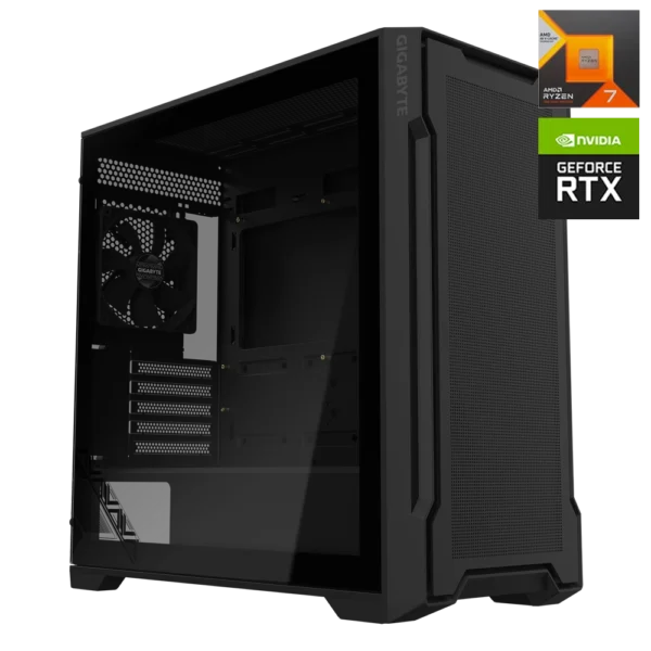 JD GAMING STEALTH - PC NEGRO RYZEN 7 7800X3D / 32GB DDR5 / 2TB / RTX 5080