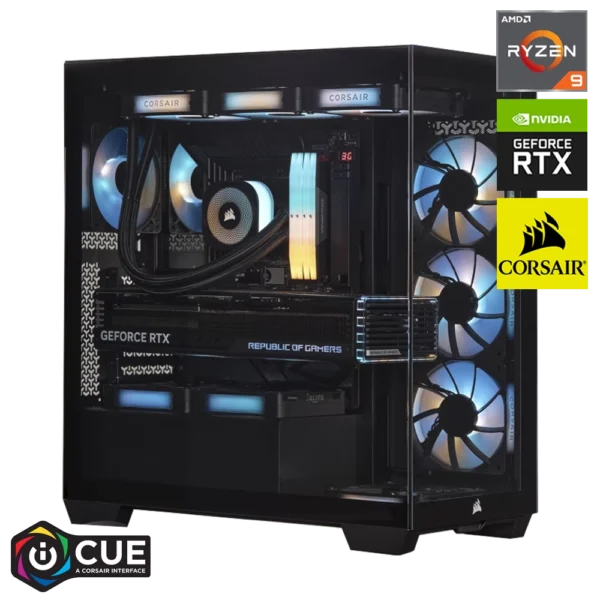 PC Gaming Corsair iCUE R9 9950X3D / RTX 5080 / 64GB / 4TB - JD Gaming