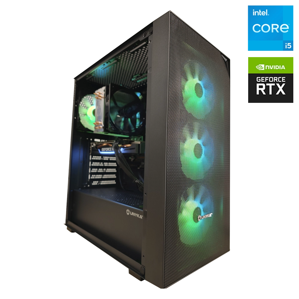 JD GAMING BASIC – PC GAMING NEGRO INTEL I5-10400F / 16GB / 1TB / RTX 2060 Super
