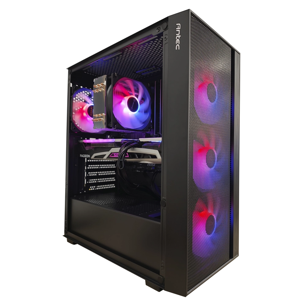 JD GAMING PRO – PC NEGRO AMD RYZEN 7 5700X / 32GB / 1TB / RX 6700XT 12GB
