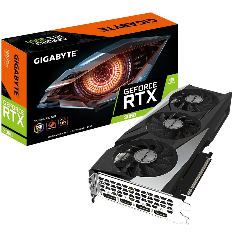 Tarjeta Gráfica Gigabyte GeForce RTX 3060 GAMING OC 12GB GDDR6